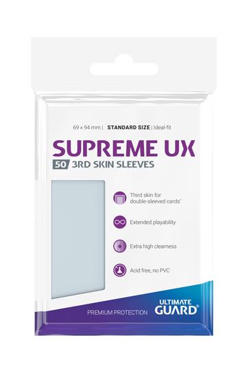 Ultimate Guard Supreme UX 3rd Skin Sleeves Standardgröße Transparent (50 Stück)